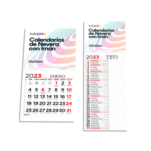 Calendario de nevera con imán 2024 personalizado